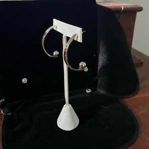 Jenny Bird gold and silver earrings